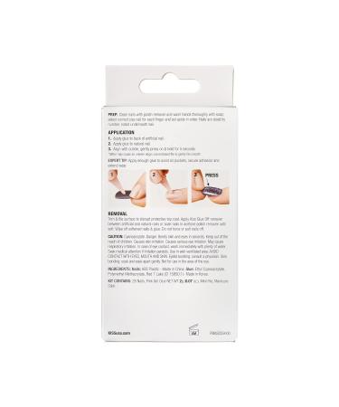 KISS Gel Fantasy Magnetic Gel Nails - Dignity Blue Short & Square | Waterproof, Chip & Smudge Proof | Easy Application | Includes Mini File | 28 Count - Buy Online on GoSupps.com