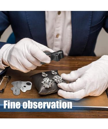 Gunoff 30X 60X 90X Jewelry Loupe with LED Light - Illuminated Magnifier for Gems, Coins, Stamps, Plants, Watch, Rocks - Foldable Pocket Magnifying Glass with UV Black Light - Buy Online on GoSupps.com