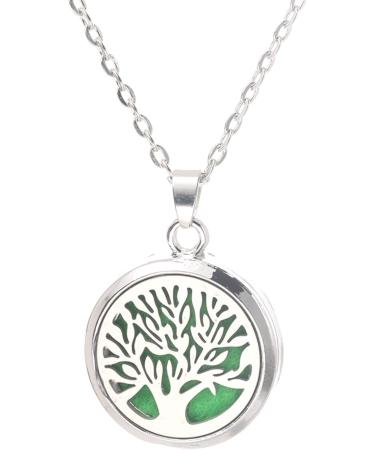 Buy Princess Cuteness Store Aromatherapy Essential Oil Diffuser Locket Necklace - Tree of Life Stainless Steel Jewelry with 6 Pads - International Shipping Available - Buy Online on GoSupps.com