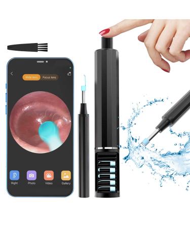 Ear Wax Removal  Ear Camera 1080P  Ear Cleaner  Ear Wax Removal Tool  Ear Cleaning Kit Otoscope with 6 LED Lights  Earwax Removal kit for iPhone  iPad  Graphite Black