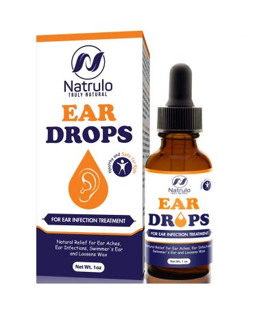Natural Ear Drops for Ear Infection Treatment – Herbal Eardrops for Adults, Children & Pets – Relieves Ear Aches, Infections, Itchy Ears, Swimmer's Ear, & Loosens Wax – Kids Safe Treatment Made in USA