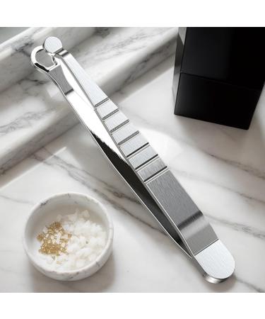 Eyebrow tweezers and nose hair trimmer precision grooming device with round tip and nonslip dry shaver - Buy Online on GoSupps.com