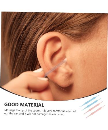 Healvian Double-Headed Spiral Ear Spoon Cleaning Tools - 4 Pcs Ear Cleaner Kit for Wax Removal - Random Color - 10x0.8x0.8cm - Buy Online on GoSupps.com
