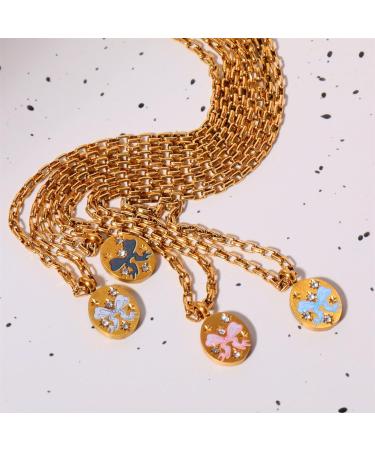 Oralgo's Exquisite Painted Necklace | Adjustable Collarbone Chain & Loop Trailer | Fashion Jewelry Adventure Wonder - Buy Online on GoSupps.com