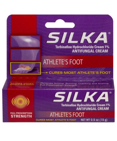 Silka  Athlete's Foot Cream with Terbinafine Hcl 1%  0.5 Ounce