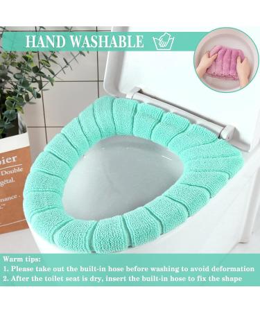 Clarmonde Luxury Toilet Seat Cover Cushion Pads - Super Warm 5-Pack (Random Color) - Buy Online on GoSupps.com