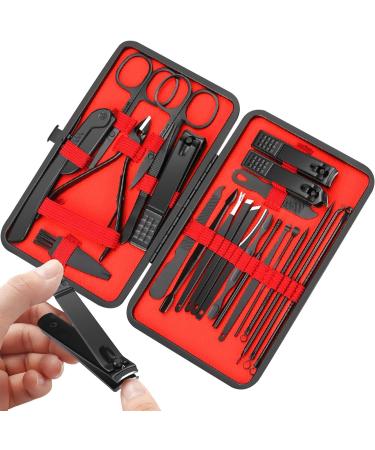 Pedicure Tools for Feet Manicure and Pedicure Set 24 Pieces Portable Nail Clippers Set Fingernail Clippers | Stainless Steel Manicure Set Compact Manicure Set for Hand Foot Family Friends - Buy Online on GoSupps.com