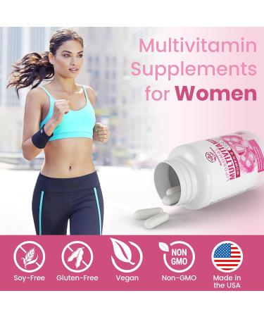 Liposomal Multivitamin for Women 1400MG - Womens Daily Multi Vitamins Supplements with Iron, Vitamin A, C, D, E and B Complex for Immune Health, Hair & Skin Support for Women 18+ 60 Count (Pack of 1) - Buy Online on GoSupps.com