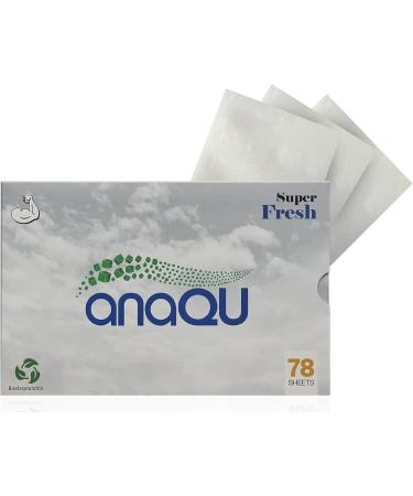 Anaqu Laundry Detergent Sheets | Natural Hypoallergenic & Travel-Friendly | Super Fresh Scent - 78 Sheets - Buy Online on GoSupps.com