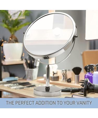 XXLarge 3X Weak Magnifying Mirror with Stand for Desk and Table - Double Sided 3X/1X Magnification - 17 Tall, 11 Wide - Perfect for Retail Stores and Makeup Vanity - Buy Online on GoSupps.com