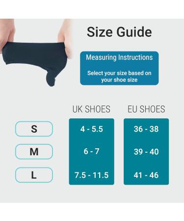 360 RELIEF Silicone Bunion Corrector & Gel Pads - Big Toe Separator for Hallux Valgus Pain Relief | Scientific Correction of Bunion | 1 Pair Small, Black | Includes Mesh Laundry Bag - Buy Online on GoSupps.com