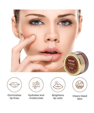 Naturix Coffee Lip Balm | Organic Remedy for Dry Chapped Lips | Lighten Dark Lips with Honey & Butters | 8g for Men & Women - Buy Online on GoSupps.com