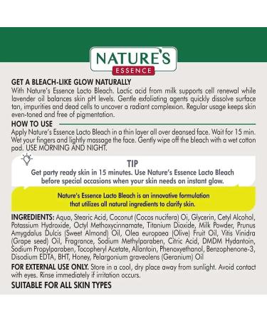 CROW Nature's Lacto Bleach Tan Removal Cream with Milk Honey - 50gm - Buy Online on GoSupps.com