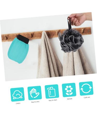 VINTORKY 2 Sets Bath Set Shower Exfoliation Mitt Scrub Glove Bathing Tools Skin Cleaning Mitten Bathing Gloves Bath Exfoliating Pad Men Body Scrubber Pouf Accessories Take a Bath Rayon - Buy Online on GoSupps.com