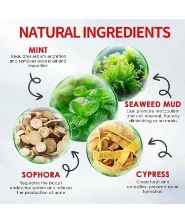 Gel Nettoyant Anti-Boutons Gel-Anti-Boutons Anti Imperfection Visage Purifie la Peau & R duit Boutons & Marques Non Gras Soin Visage Convient Aussi Bien Aux Hommes Qu'aux Femmes blanc - Buy Online on GoSupps.com