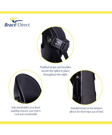 Adjustable Posterior Night Splint for Plantar Fasciitis & Heel Pain - Brace Direct (Men & Women Right/Left Foot - Buy Online on GoSupps.com