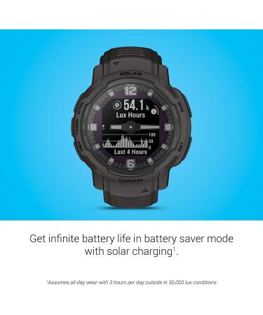 Garmin Instinct Crossover Solar  Rugged Hybrid Smartwatch with Solar Charging Capabilities  Analog Hands and Digital Display  Graphite Graphite Solar - Buy Online on GoSupps.com