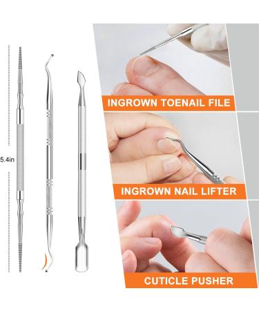 DRMODE Heavy Duty Toenail Clippers for Seniors | Wide Opening 360 Rotary Anti-Splash Clippers for Thick & Ingrown Nails | Best Toenail Care Tool for Men & Women - Buy Online on GoSupps.com