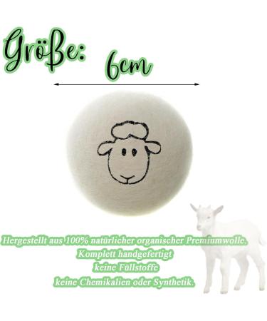 Luckaide 8-Piece Wool Dryer Balls for Tumble Dryers | 100% Natural Reusable Dryer Balls for Down Jackets & Tennis Ball Drying | Eco-Friendly Laundry Solution - Buy Online on GoSupps.com