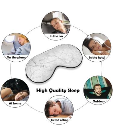 Buy White Marble Texture Sleep Mask for Women - Adjustable Eye Shades with Elastic Strap | International Shipping Available - Buy Online on GoSupps.com