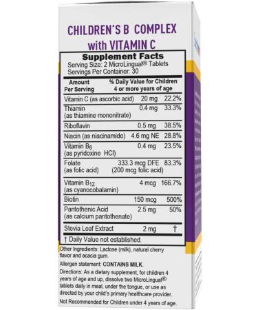 Superior Source Child B-Complex Vitamins - 60 Tablets - Buy Online on GoSupps.com