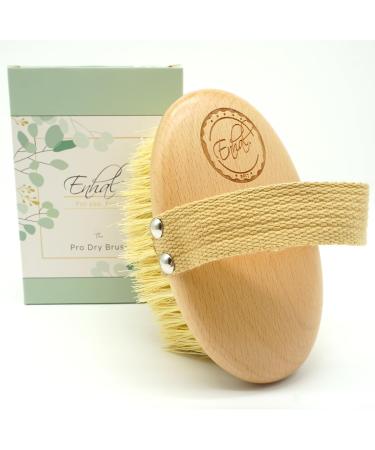 Vegan Soft Touch Body Brush | 100% Natural Bristles | Eco-Friendly Dry Brush for Cellulite | Beech Wood & Sisal Fibers | Plastic-Free Massage Brush - Buy Online on GoSupps.com