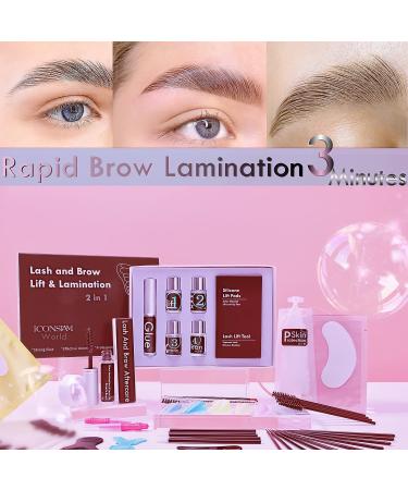Lash Lift and Brow Lamination 2-in-1 Kit - Rapid 5 Minute Eyelash and Eyebrow Lift for Visible Volume, Lasts 6 Weeks, 8+ Applications - Buy Online on GoSupps.com