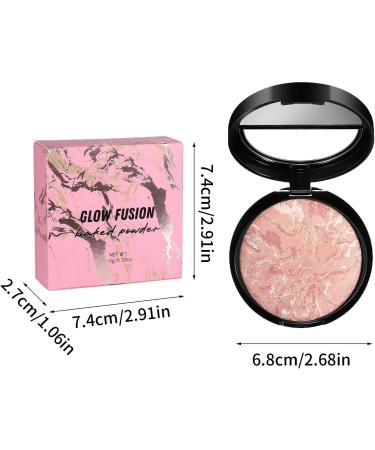 Palette de Poudre de R glage Marbr e Imperm able Contr le d'Huile pour le Visage Fixatrice de Maquillage pour Femmes Poudre fixatrice de maquillage cuite au four 02# 1 unit (Lot de 1) - Buy Online on GoSupps.com