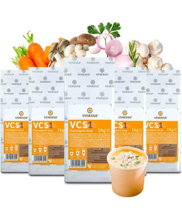 VENESSA VCS 1 Mushroom Soup 2 x 1 kg Mushroom Soup Powder Trial Pack Fine and Creamy Mushroom Soup Automatic Soup No Lumps For Vending Machine - Buy Online on GoSupps.com