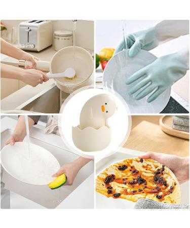 Dish Scrub Brush - Duck Shape Cleaning Ball | Washing Brush for Kitchen and Household Kitchen Scrub Brush for Cleaning Dish Pot Sink Stove White - Buy Online on GoSupps.com