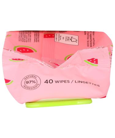 Yes To Watermelon Refreshing Facial Cleansing Wipes for Women and Men - Makeup Remover and Cleanser, 40 Count - Buy Online on GoSupps.com
