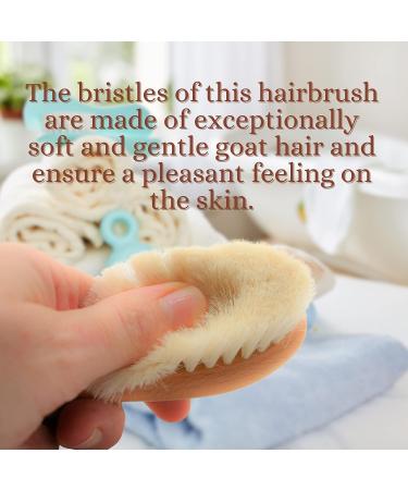 Wooden Baby Comb and Brush Set for Gentle Baby Care - Newborns to Toddlers - Buy Online on GoSupps.com