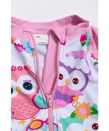 Bonverano Baby Girls Swimsuit | UPF 50+ Sun Protection | Owl Design | 2-3 Years - Buy Online on GoSupps.com