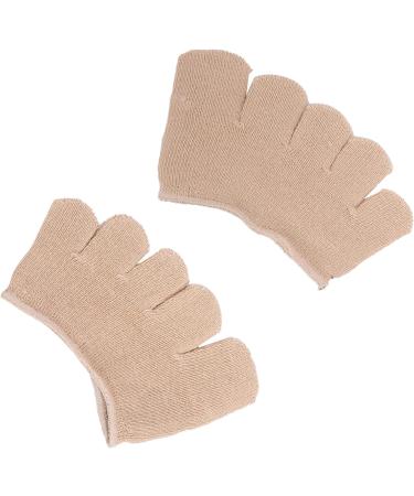 Toe Compression Socks for Foot Pain Relief - Breathable Heelless Toe Separating Socks | Sweat-Absorbent Forefoot Pads - Buy Online on GoSupps.com