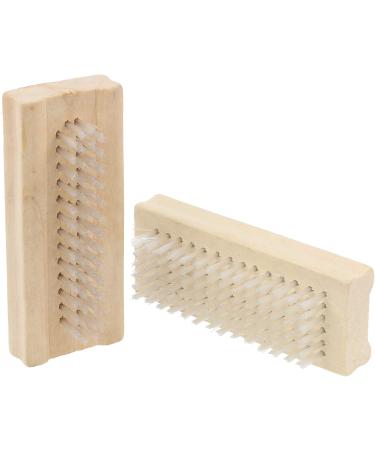 com-four Hand Washing Brush Set - 3 Pieces Nail & Cleaning Brushes for Hands & Fingernails - Light Brown - Buy Online on GoSupps.com