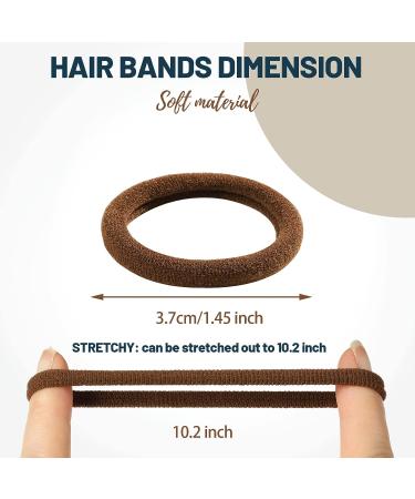 Teenitor 30pcs Seamless Thick Hair Ties Ponytail Holder - Light Brown - Buy Online on GoSupps.com