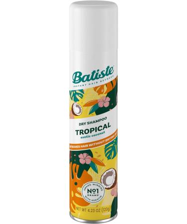 Batiste Dark Dry Shampoo Spray + Batiste Tropical Dry Shampoo Spray 200-ml each Divine Dark Dry Shampoo + Shampoo Spray - Buy Online on GoSupps.com