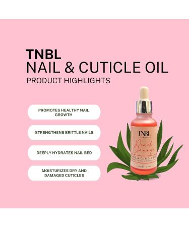 TNBL Peach Orange Nail & Cuticle Oil 30ml - Nourishing Dropper for Healthy Nails - Buy Online on GoSupps.com
