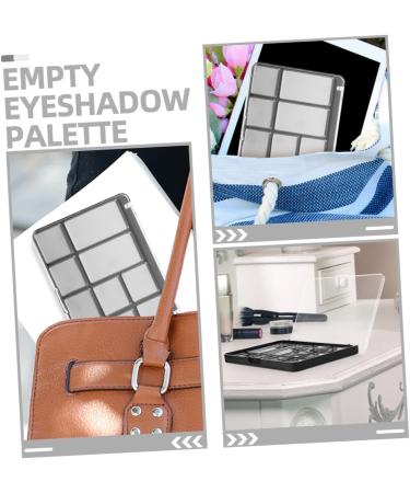 VALICLUD Lot de 2 Palettes de Maquillage Vides 10 Cases Format Compact Base Magn tique avec Couvercle Transparent pour Maquillage des Yeux Usage Voyage Plateau Organisateur de Fards Paupi res - Buy Online on GoSupps.com