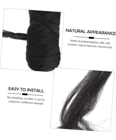 minkissy 2 Rolls Brazilian Wool Braid Clip on Hair Extensions Long Hair Wig Fish Line Extension Multi- Colors Party Highlights Invisible Wire Headband Polypropylene Hair Piece Natural 19.9X9X7CM Black - Buy Online on GoSupps.com