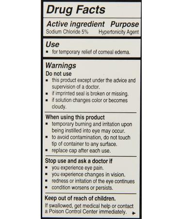 Sodium Chloride Ophthalmic Drops 5% 15mL - Pack of 3 | Eye Care Solution - Buy Online on GoSupps.com