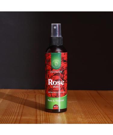 Rose Water Spray | Hydrating Skin & Hair Mist | Alcohol-Free | Natural Rose Aroma | Skin Care & Bath Essential - 180ml - Buy Online on GoSupps.com