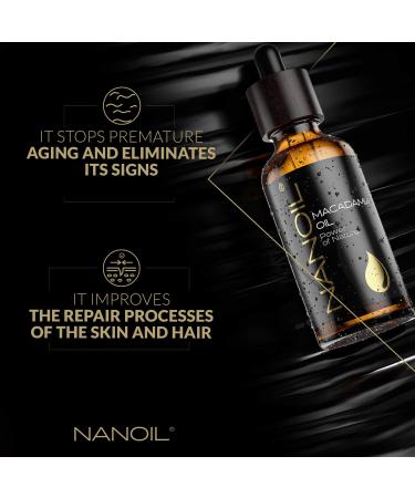 Buy 50ml Pure Cold-Pressed Macadamia Oil | Natural Organic Care for Hair Body & Face - International Shipping - Buy Online on GoSupps.com