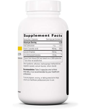 Integrative Therapeutics Vitamin C with Quercetin - Immune Support Supplement - Vegan - 180 Capsules - Buy Online on GoSupps.com