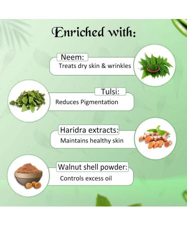 Nutriglow Neem & Tulsi Face Scrub with Oil Control Formula & Dead Skin Removal All Skin Types 65Ml - Buy Online on GoSupps.com