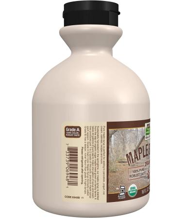 Buy Now Foods Organic Maple Syrup Grade A Dark - 16 fl oz (473 ml) | Real Food Sweetener - Buy Online on GoSupps.com
