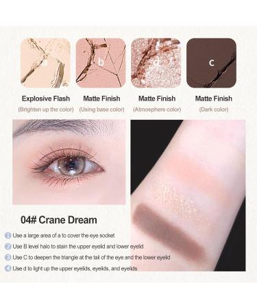 LXZJJM Matte Eyeshadow Palette Soft and Blendable Eyeshadow Makeup Palette for Natural Long-lasting Eye Makeup Looks Perfect for Beginners Neutral Shades 5.8g/0.21 oz (04#Crane Dream) - Buy Online on GoSupps.com