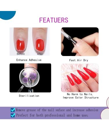 Nail Prep Dehydrator and Acid-Free Primer Glossy Top Coat Super Bond Kit Professional Gel Nail Polish PrimerAir Dry Superior Bonding Primer Nail Dehydrator and Primer for Acrylic Powder - Buy Online on GoSupps.com