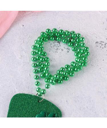 Abaodam Necklaces A Necklace Shamrock Jewelry Bead Pendant Green Beads Necklace Cap Necklace Bead Ireland - Buy Online on GoSupps.com