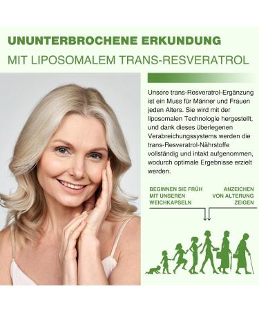 1200mg Liposomal Trans-Resveratrol - High-Dose Pure Formula 98% Trans-Resveratrol from Japanese Knotweed 60 Capsules for Optimal Health - Buy Online on GoSupps.com